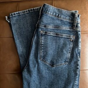 Madewell “Stovepipe Full length” slit hem jeans - size 27